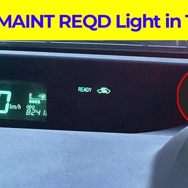 What Does Maint Reqd Mean On Toyota