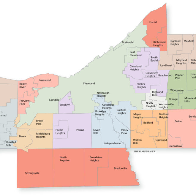 Map Of Cities In Cuyahoga County