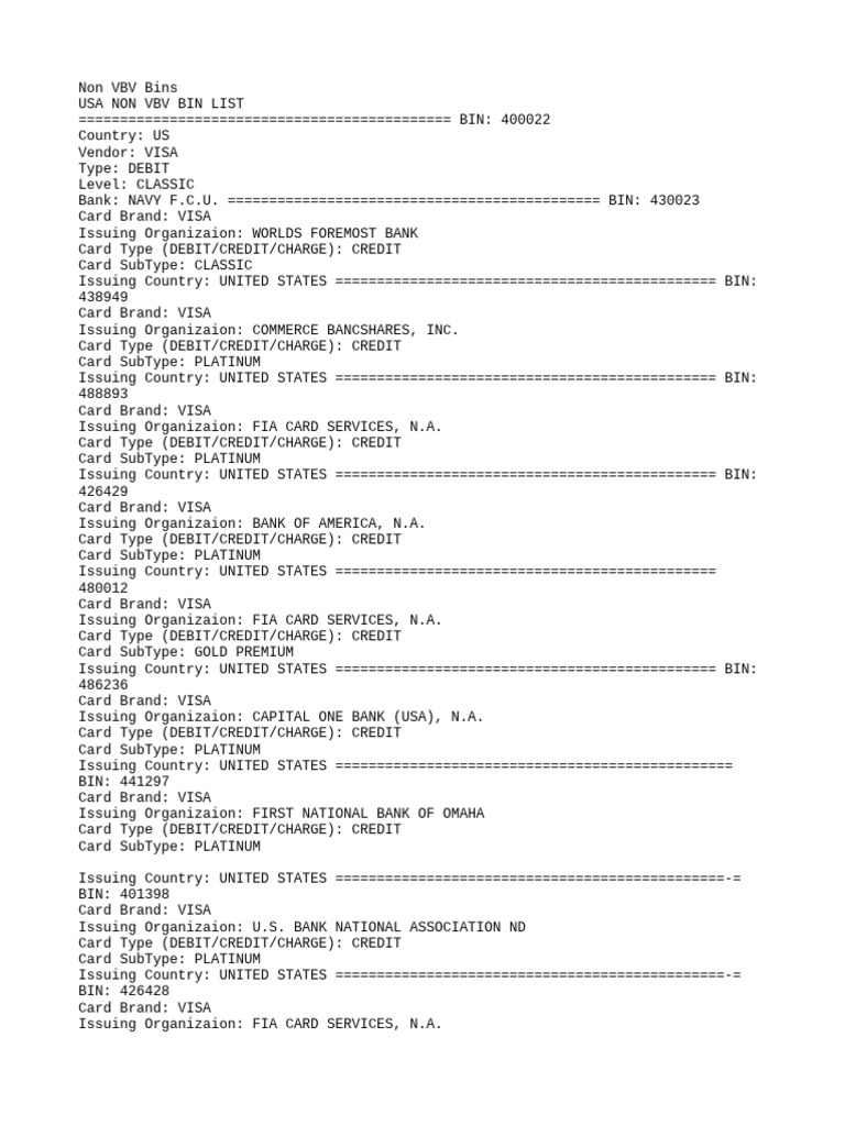 What Does Non Vbv Mean