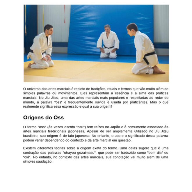 What Does Oss Mean In Jiu Jitsu