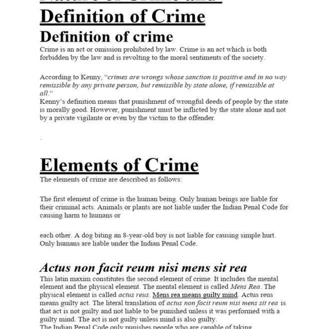 What Do The Degrees Of Crime Mean