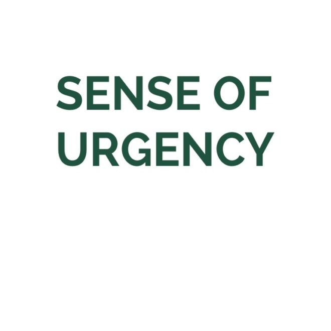 What Does Sense Of Urgency Mean