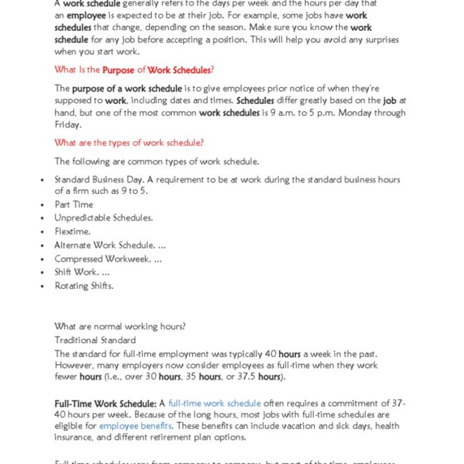 What Does R/O Mean On A Work Schedule