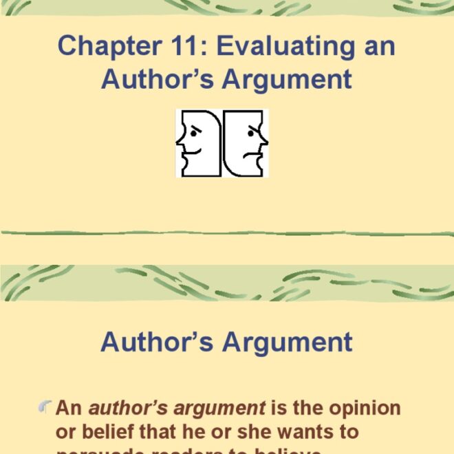 What Does It Mean To Revise An Argument