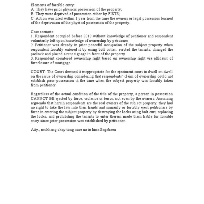 What Does Forcible Entry/Detainer Mean