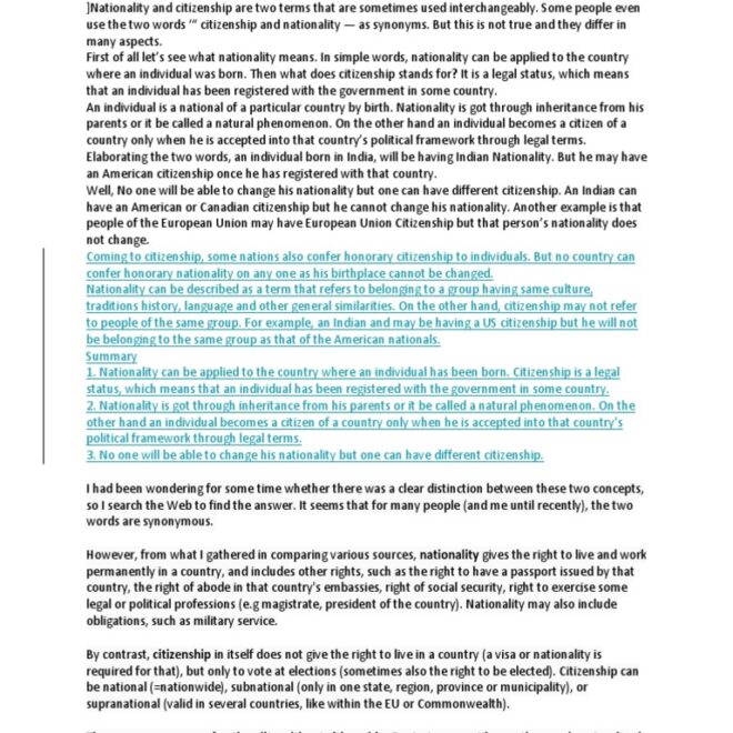 What Does N Mean In Citizenship