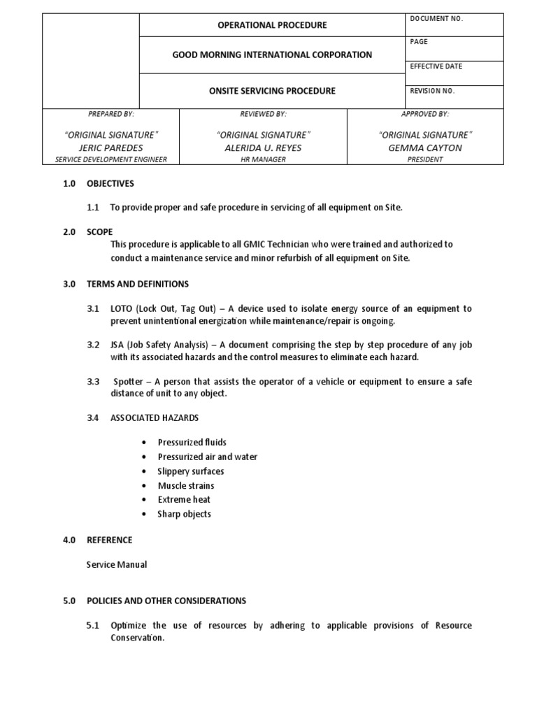 What Does Onsite Services Mean