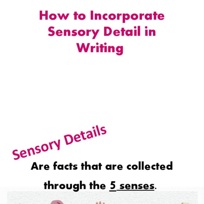 What Does Sensory Details Mean