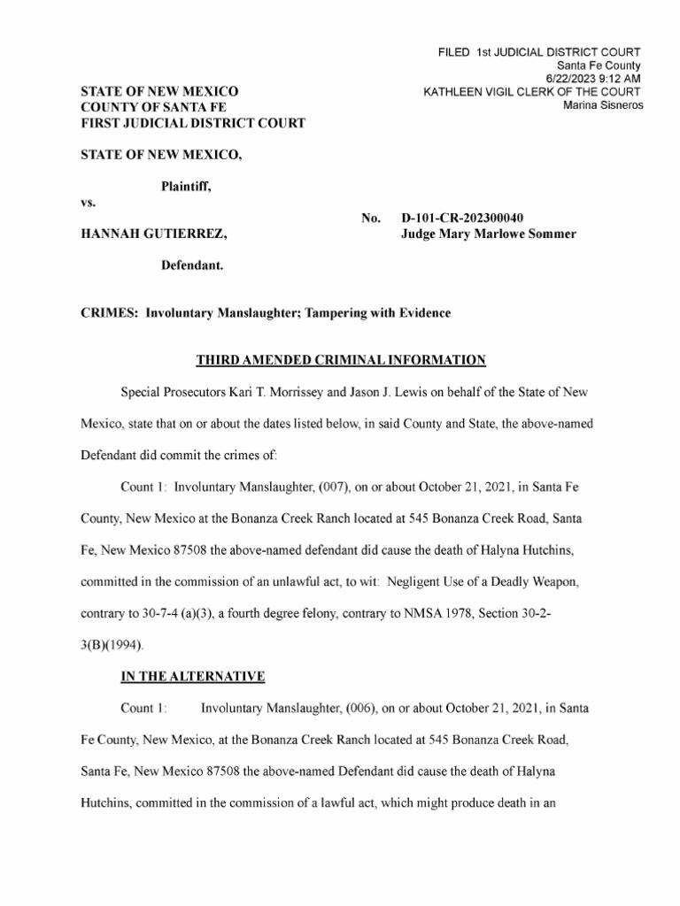 What Does Amended Charge Mean