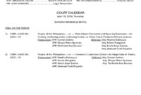 What Does Calendar Call Mean In Court