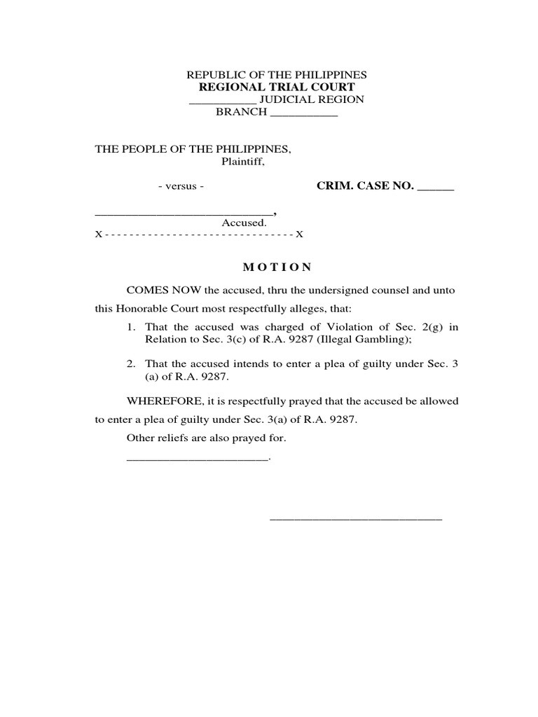 What Does Change Of Plea Hearing Mean