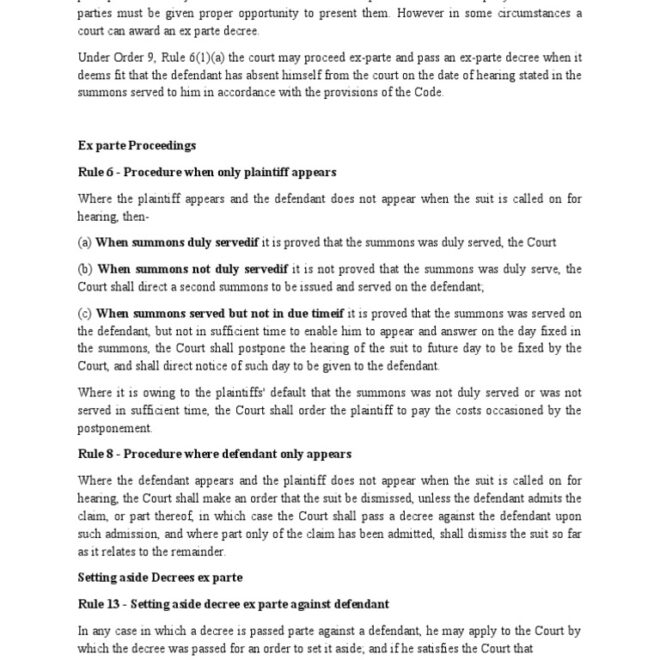 What Does Ex Parte Mean In Family Court