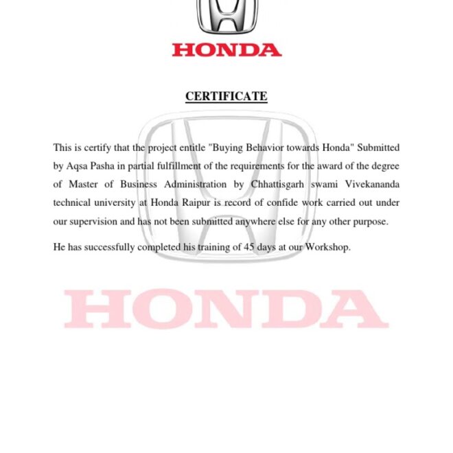 What Does A Certified Honda Mean