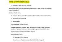 What Does Maintenance Other Mean