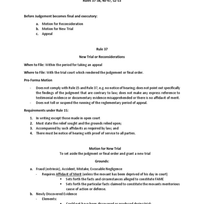 What Does Post Judgment Mean