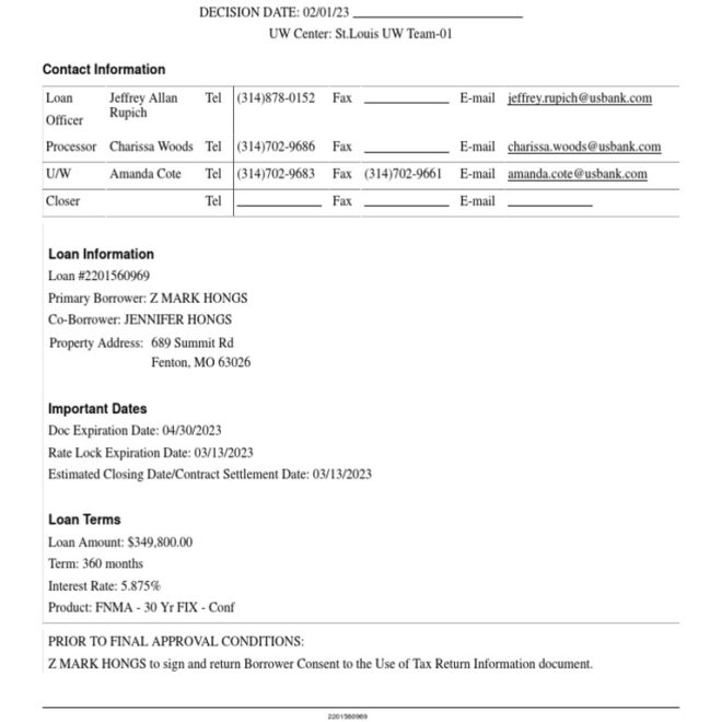 What Does A Conditional Approval Mean