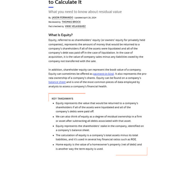 What Does Equity In A Car Mean