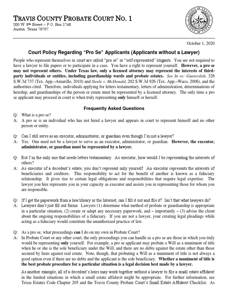 What Does Pro Se Divorce Mean