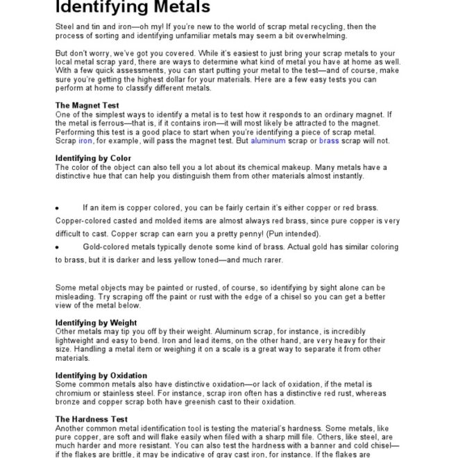 What Does Nt Mean In Scrap Metal