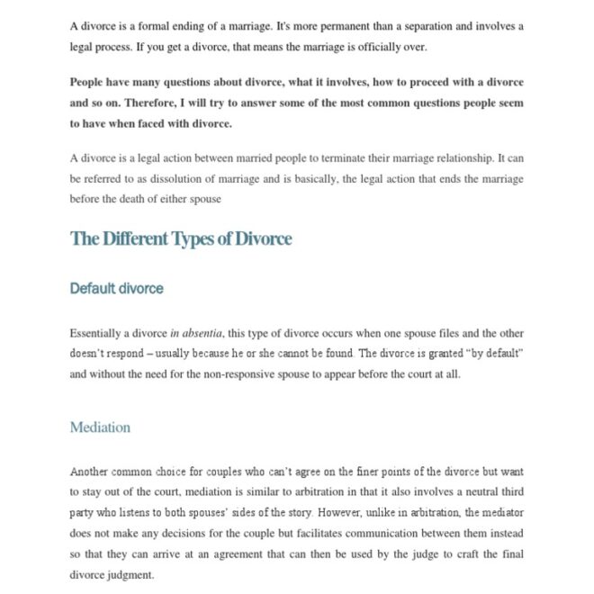 What Does Domestic Relations Mean In A Divorce