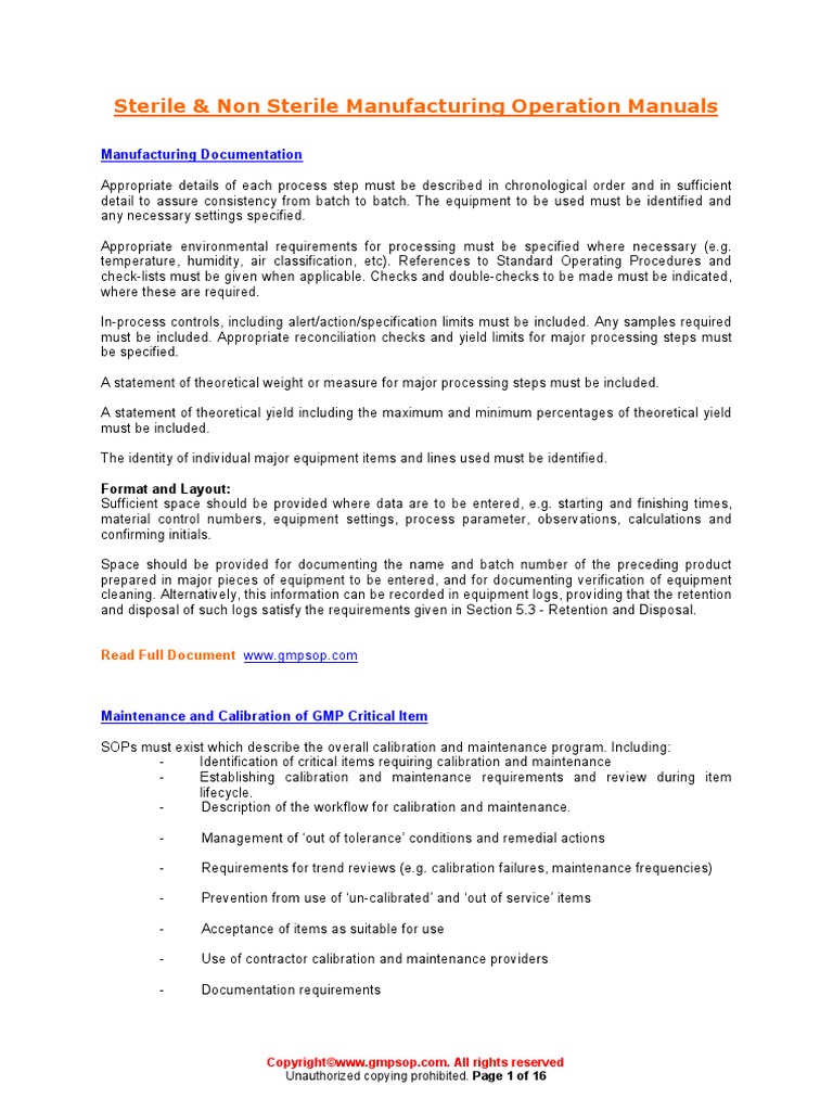 What Does Non Sterile Mean