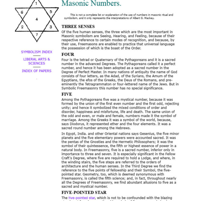 What Does 357 Mean In Freemasonry