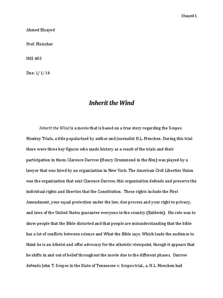 What Does It Mean To Inherit The Wind