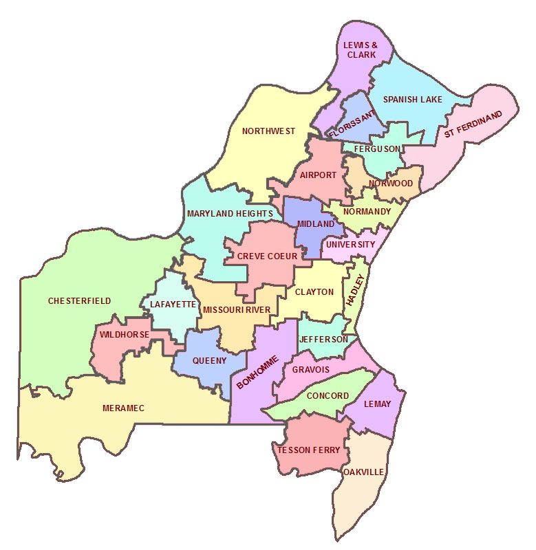 Map Of St Louis County
