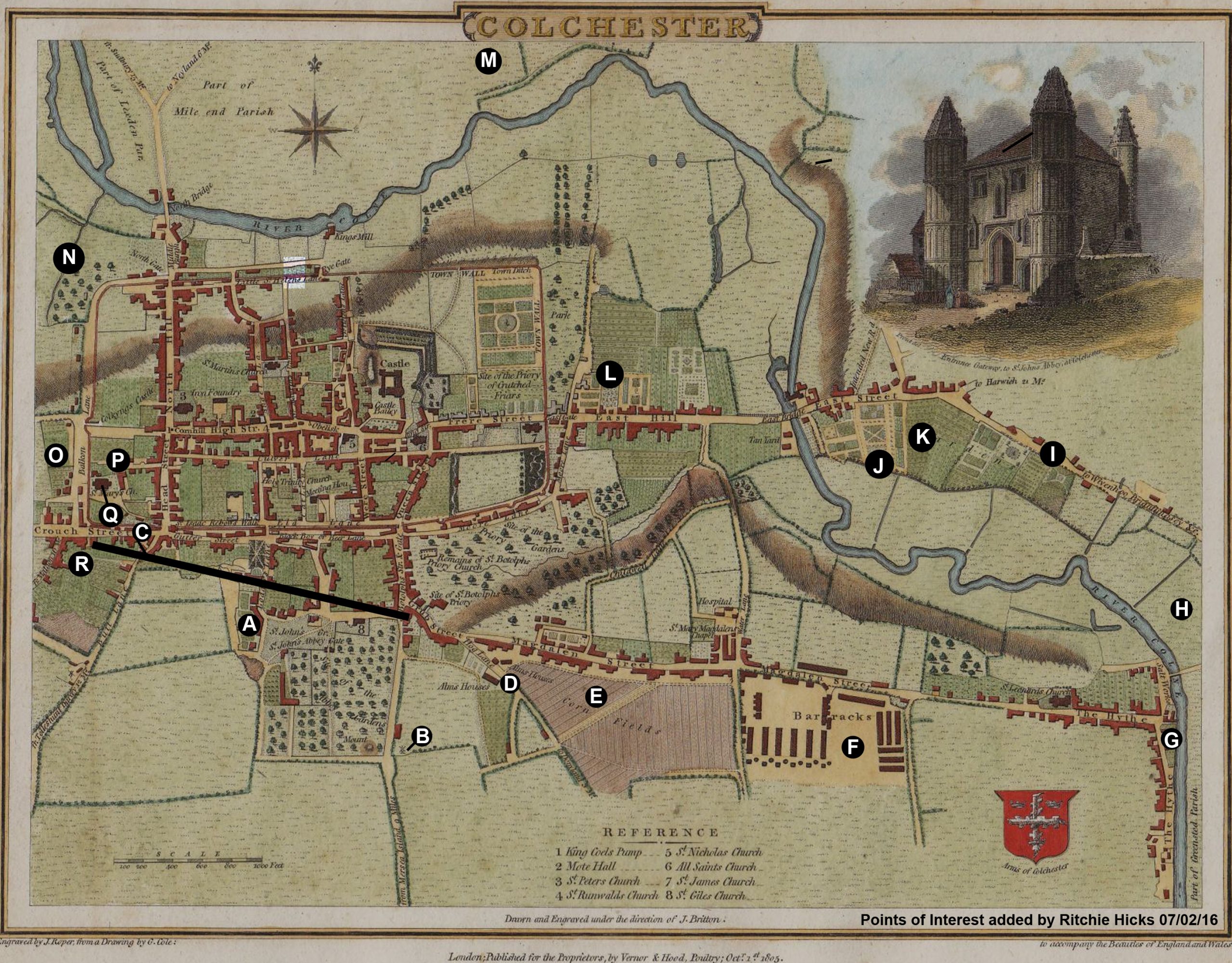 1805 map of Colchester Town shows huge changes in 200 years – Gloopa.co.uk