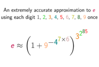 what does e a number mean