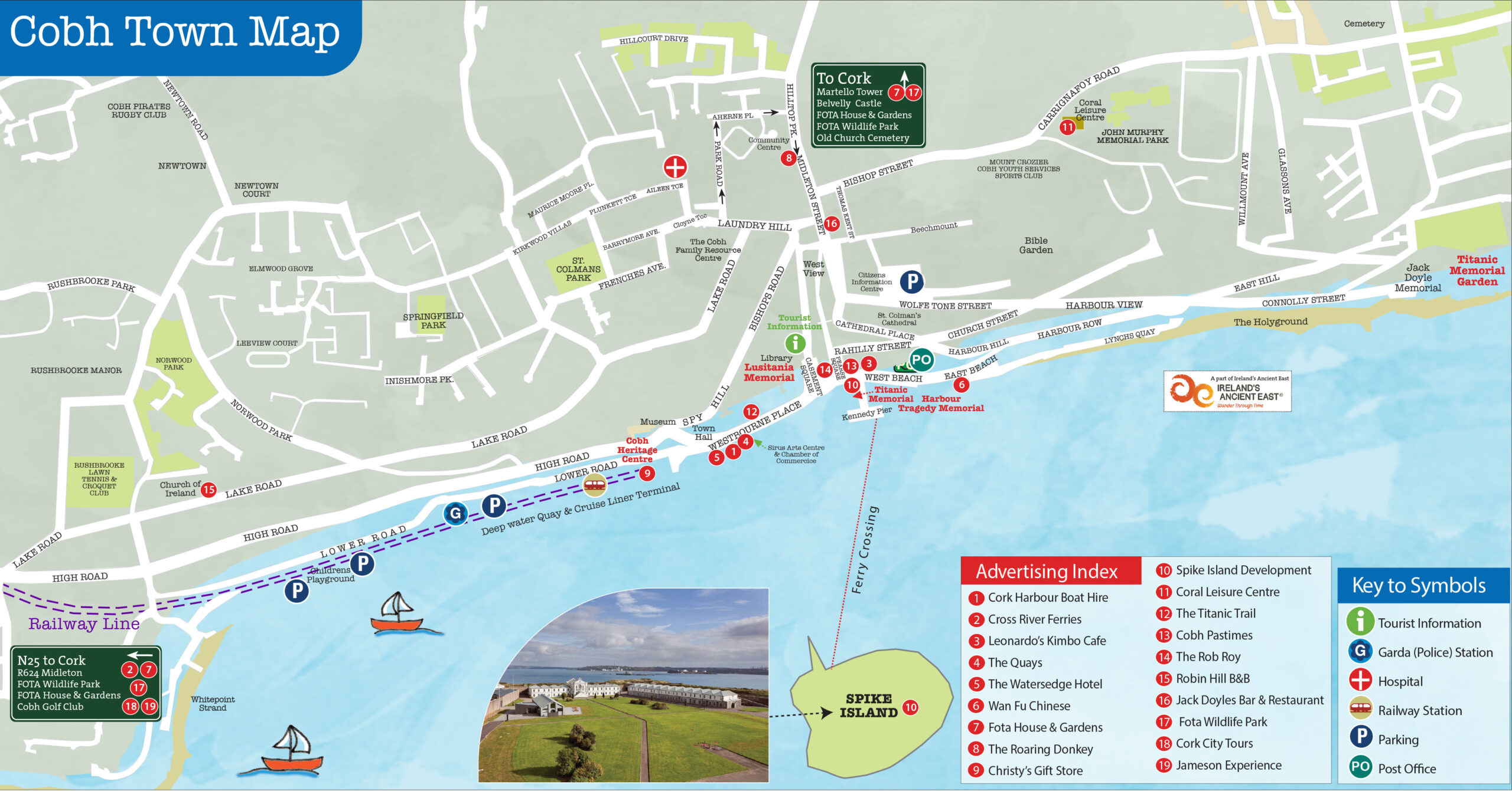Cobh Town Map - Town Maps