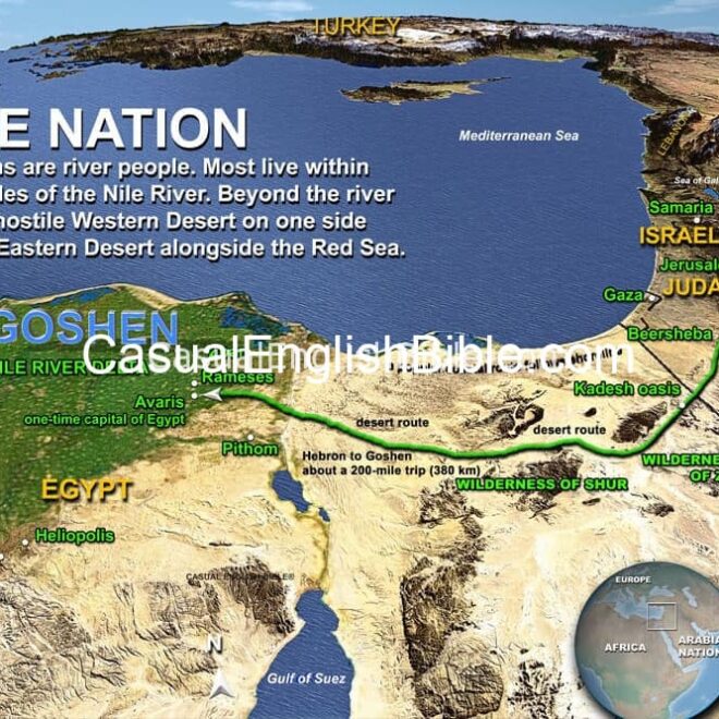 Map Of Goshen In Egypt