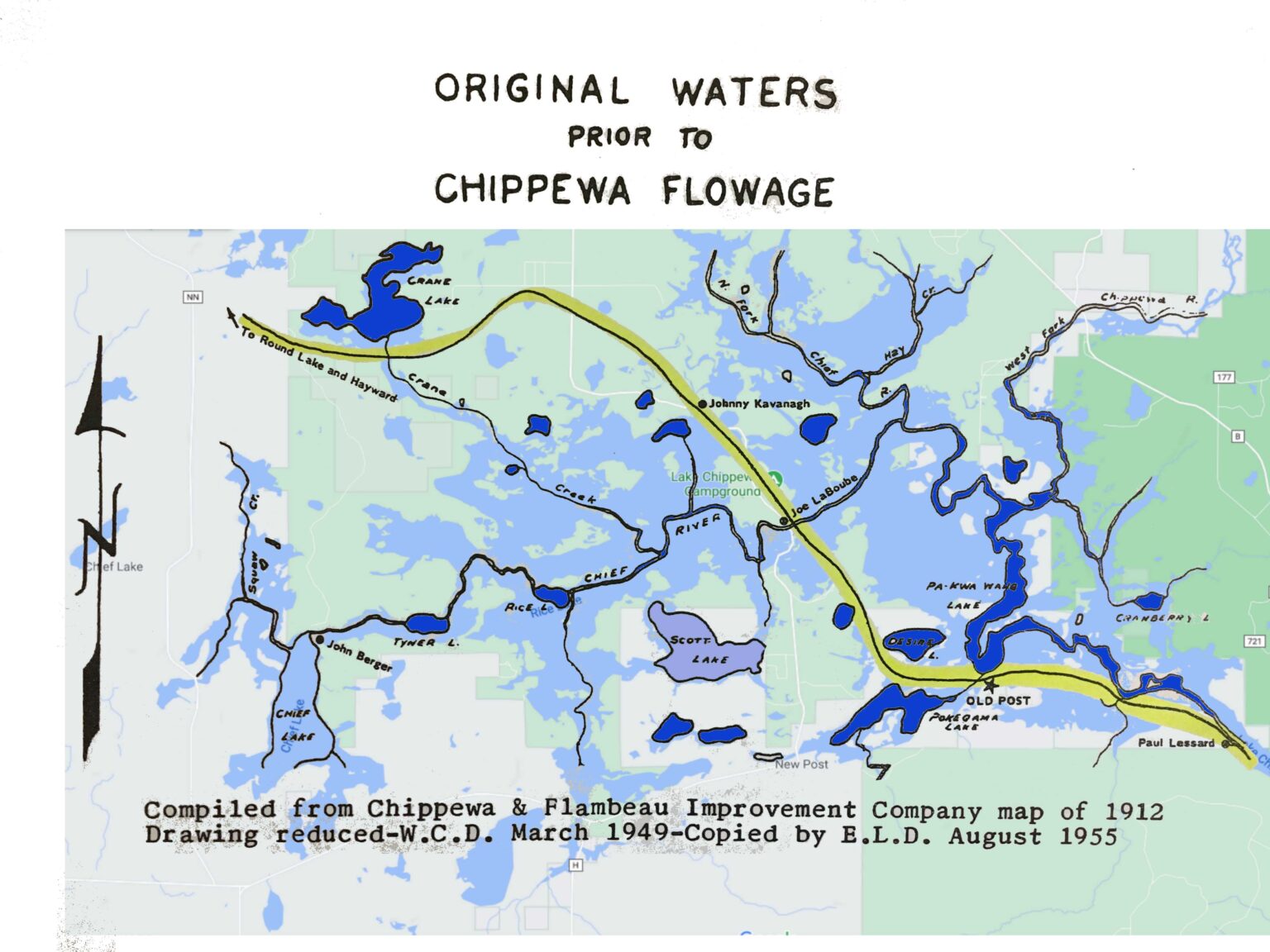 Highlighted Colorized Trail Map