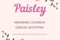 What Does Paisley Mean In The Bible