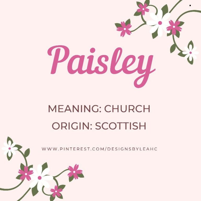 What Does Paisley Mean In The Bible