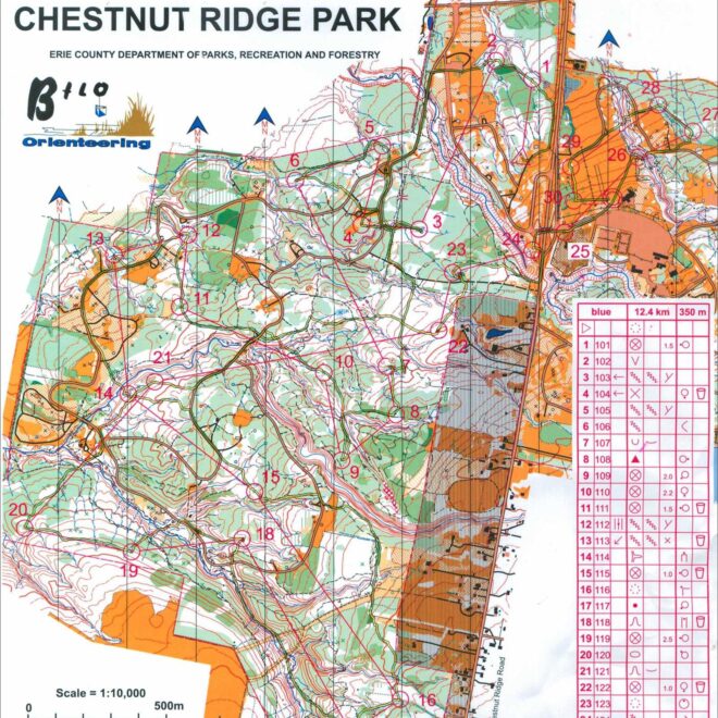 Map Of Chestnut Ridge Park