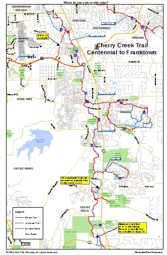 Cherry Creek Trail South Detail Map