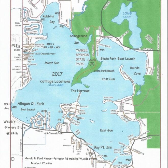 Map Of Gun Lake