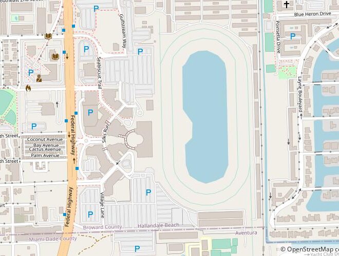 Map Of Gulfstream Park Hallandale