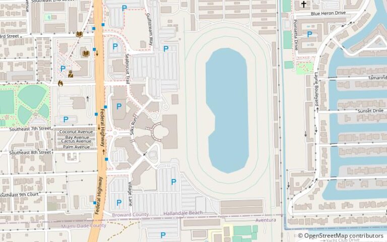 Map Of Gulfstream Park Hallandale