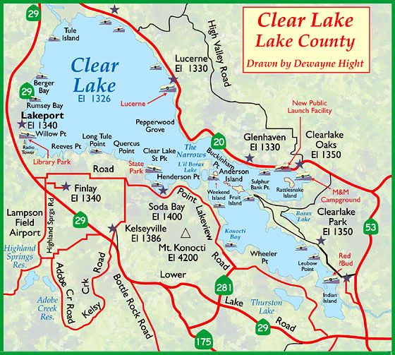 Clear Lake Map Description