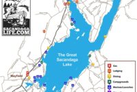 Map Of Great Sacandaga Lake