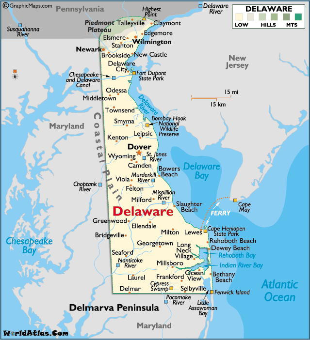Animated Map of Delaware Beaches