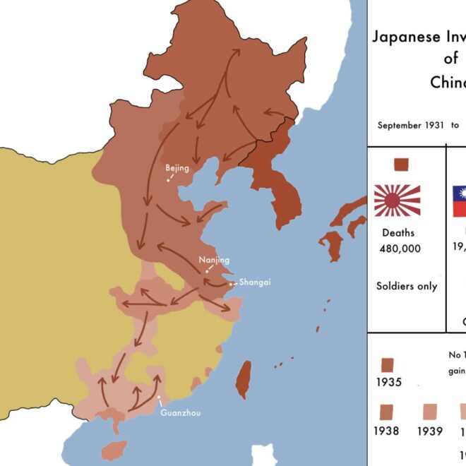Map Of China Ww2