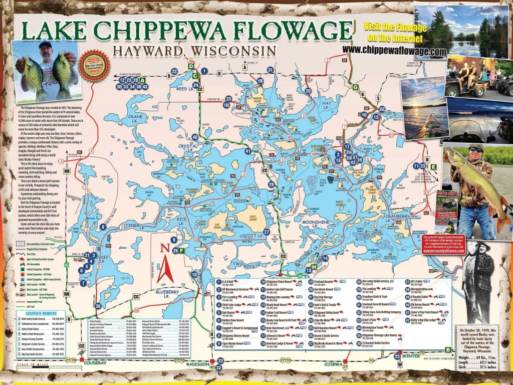 Lake Chippewa Flowage Maps