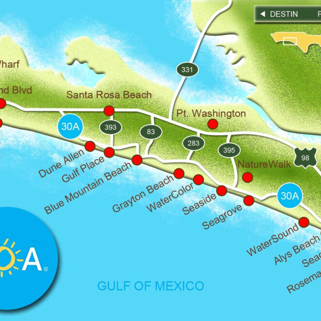 Map Of Grayton Beach
