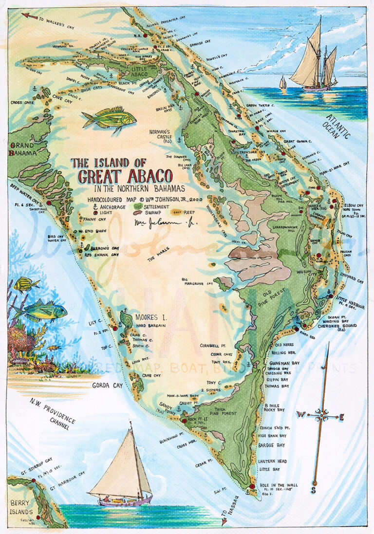 Map Of Great Abaco