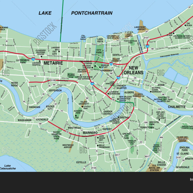 Map Of Greater New Orleans Area