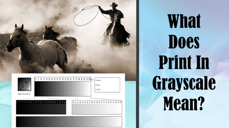 What Does It Mean To Print In Grayscale