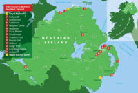 Map Of Golf Courses In Northern Ireland